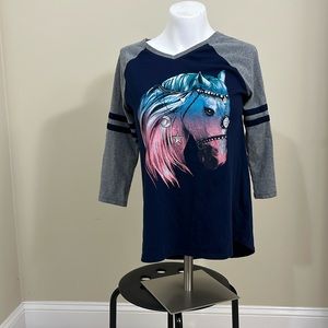 Kohl's Mudd Girls Horse Shirt